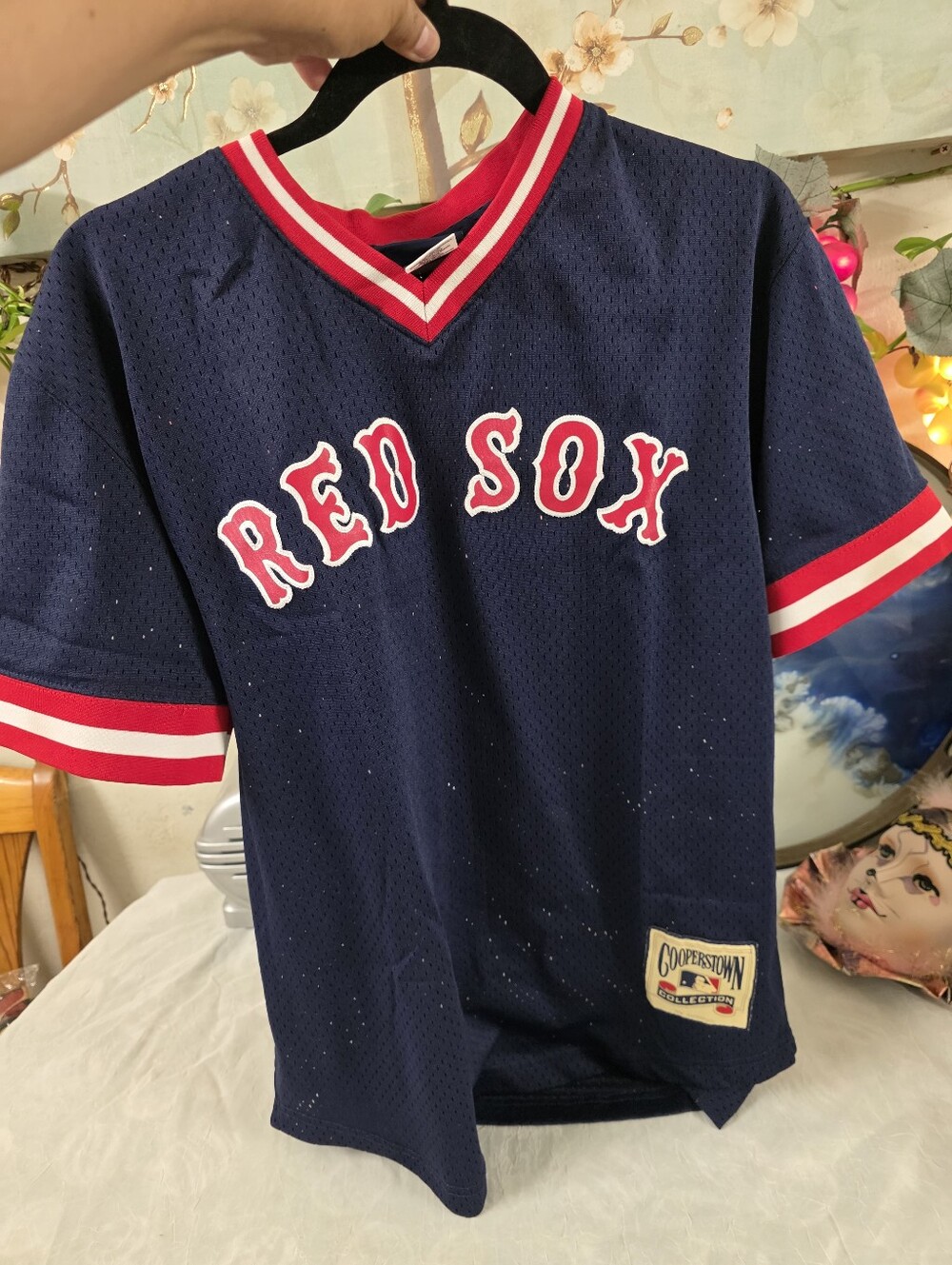 Vintage Boston Red Sox Kids Navy Short-Sleeve Jersey Tee Sz 18-20